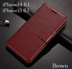 iPhone14 6.1 iPhone 13 6.1 手帳型ケース レザー
