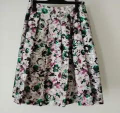 BRIGITTE 　東京スタイルお上品な花柄フレアスカート9号#19
