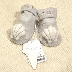 【新品・未使用品】ジェラートピケ　ベビー　シェル　ソックス　貝殻