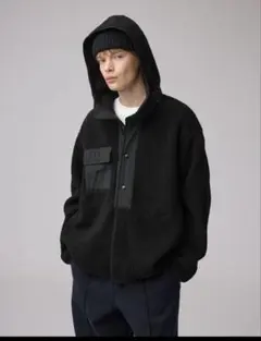 GU エンジニアドガーメンツ　ボアフリーススナップパーカ　XL