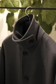 AURALEE LIGHT MELTON SOUTIEN COLLAR COAT