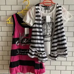 【値下げ】キッズ　女の子　半袖　タンクトップ　2枚セット　150cm