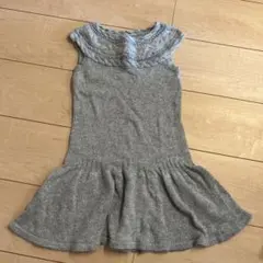 ニットワンピース グレー