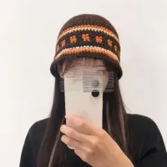 크로셰 햇 크러셔 햇 비니 바케하 버킷 햇 남녀 겸용