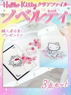 ノベルティ♡Rady Hello Kitty クリアファイル 3点・サンリオのサムネイル