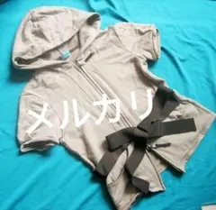 春夏物　フォクシー　エフガール　foxey ダブルジップ　半袖パーカー ブラウン