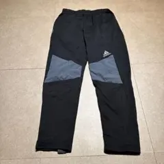Adidas トラックパンツ　ジャージ　ランニング　黒　グレー　L