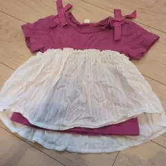 apres les cours リボン付きトップス