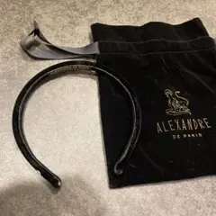 ALEXANDRE DE PARIS ブラックヘアバンド