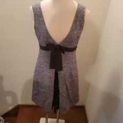 L'est Rose ノースリーブワンピース グレー系