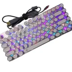 レトロタイプライター風 キーボード E-YOOSO Z-88 RGBライト 有線