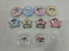 名探偵コナン くら寿司 グッズまとめて 缶バッチ マグネット アクリルマスコット