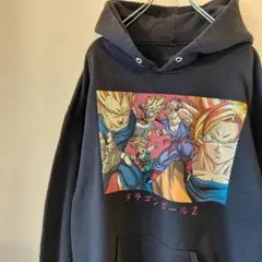 ドラゴンボールZ パーカー DRAGON BALL サイヤ人　ブラック