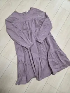 【新品未使用】タグ無し デビロック ティアードワンピース 150cm