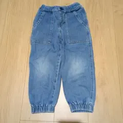 デニムベイカージョガーパンツ　110　ユニクロ