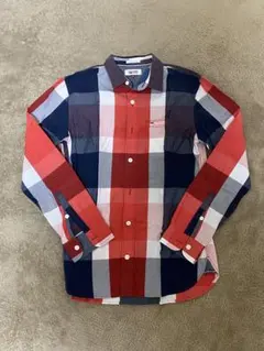 HILFIGER DENIM チェックシャツ レッド ネイビー Sサイズのサムネイル