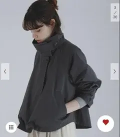 新品タグ付き　撥水バックフレアスタンドカラーコート　サニーレーベル