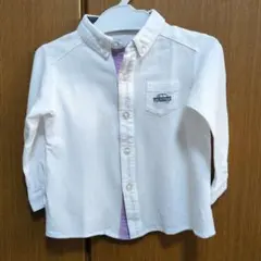 familiar 90cm　白 長袖シャツ