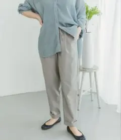 リネン混イージーパンツURBAN RESEARCH GRY Sサイズ