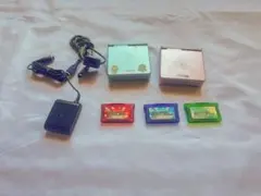 ゲームボーイアドバンス SP 本体 ブルー ピンク ゲームソフト付き