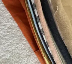 多色の切れ端  リネン