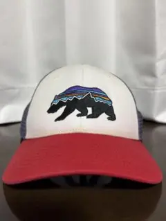 パタゴニア Fitz Roy Bear キャップ STY38200 メッシュ　赤のサムネイル
