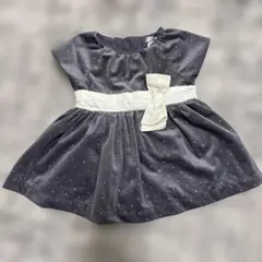 グレー コーディロイワンピース　80㎝