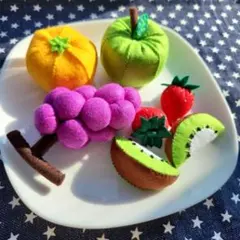 フェルトハンドメイド ミニ柏餅ミニ桜餅 ミニうさぎ和菓子セット