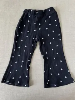 branshes DRC ハート柄リブフレアパンツ 100