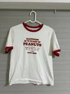 UNIQLO PEANUTS 75周年記念 リンガーTシャツ
