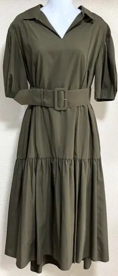 ♡31 Sons de mode♡ カーキ 半袖ワンピース ベルト付き