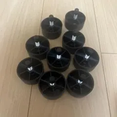 ソファー　脚　ソファー脚　　ソファ脚　プラスチック脚　黒　9個　交換用部品のサムネイル