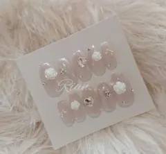 ショートバレリーナ ニュアンス 韓国 ちゅるん ワンホン ネイルチップ sale