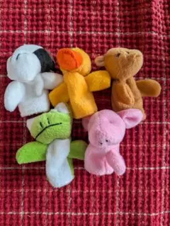 指人形　動物パペット　5個セットのサムネイル