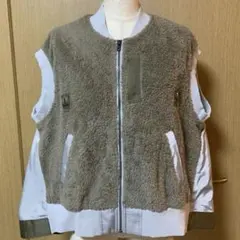 カジュアル ベスト ジップアップ