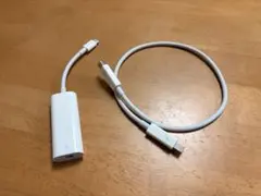 Apple純正 USB-C Thunderbolt2変換アダプタ ケーブル付き