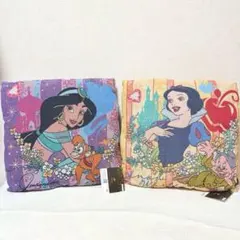 ラウンドワン限定 ディズニープリンセス ゴブラン織り風クッション 2種セット