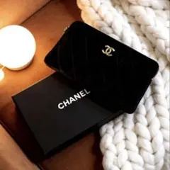 【正規非売品】CHANEL ノベルティ　シャネル　ベルベット　コスメポーチ