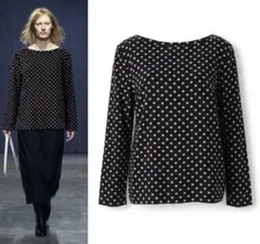 新品同様　PRADA 2016SS スター総柄 シルク100% 長袖シャツ　42のサムネイル