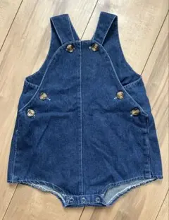 韓国ベビー服　デニムオーバーオール　73サイズ