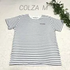 【良品】 コルザ COLZA ボーダー Tシャツ 半袖 ホワイト ブラック M