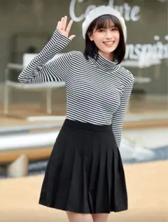 ボーダー　タートルネック