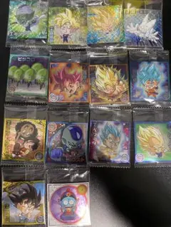 ドラゴンボール　ウエハース超絶感謝の十周年　まとめ売り14枚　SEC