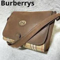 希少デザイン　Burberrys ショルダーバッグ ノバチェック ブラウンのサムネイル