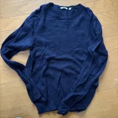 UNIQLO ウールセーター M ネイビー