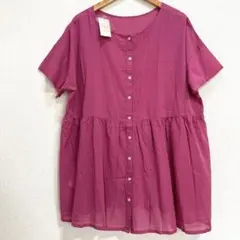 新品未使用Samansa Mos2前後着ギャザーチュニック