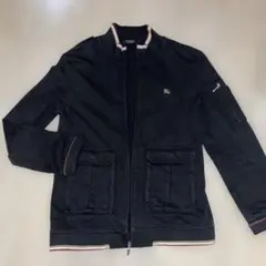 Burberry black label ジップアップジャケット黒