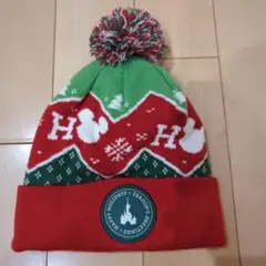 ディズニー パリ　クリスマスニット帽子