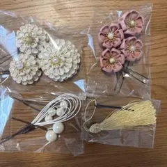 つまみ細工　髪飾り　成人式　七五三　袴　水引　結婚式