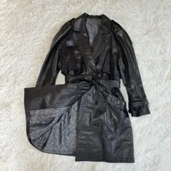 ラムレザー トレンチ